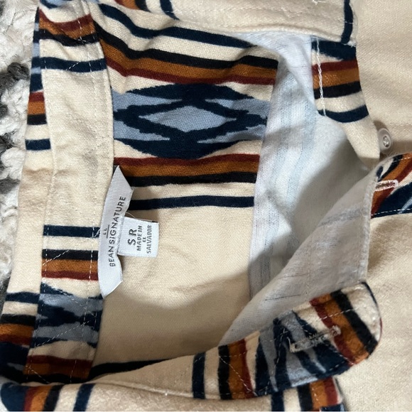 LL Bean Signature Chamois Flannel Tunic - Picture 4 of 5